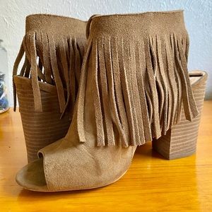 Carlos by Carlos Santana Fringed Ankle Booties